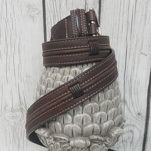 Vintage Cole Haan Men's Brown Leather Belt